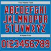 Custom Blue Red-White Authentic Baseball Jersey - Image 5
