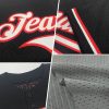 Custom Gray Navy-White Mesh Authentic Throwback Baseball Jersey - Image 2
