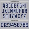 Custom Gray Navy-White Mesh Authentic Throwback Baseball Jersey - Image 5