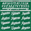 Custom Kelly Green White-Gray Bomber Full-Snap Varsity Letterman Two Tone Jacket - Image 4
