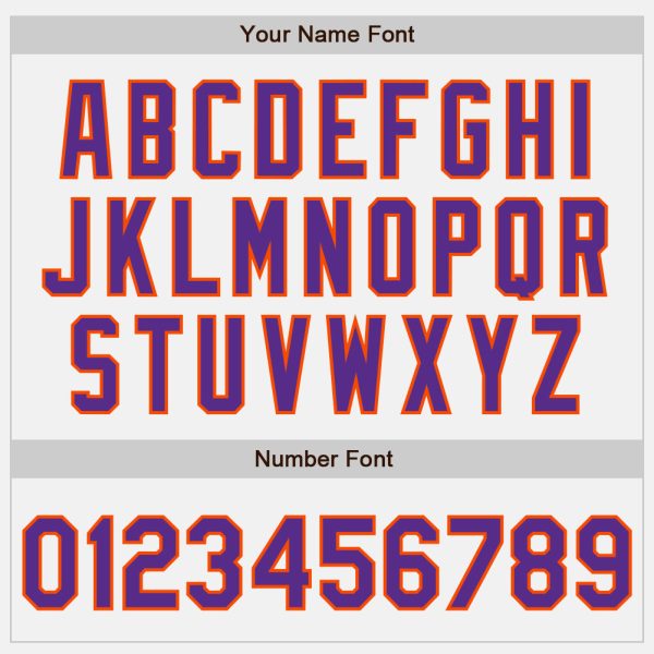 Custom White Purple-Orange Bomber Full-Snap Varsity Letterman Two Tone Jacket - Image 5