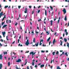 Custom White Pink-Royal Leopard Print 3D Pattern Design Bomber Full-Snap Varsity Letterman Jacket - Image 5