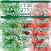 Custom Kelly Green Red-White Mexico Watercolored Splashes Grunge Design 3D Bomber Full-Snap Varsity Letterman Jacket - Image 4
