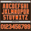 Custom Brown Orange-White Bomber Full-Snap Varsity Letterman Hoodie Jacket - Image 5