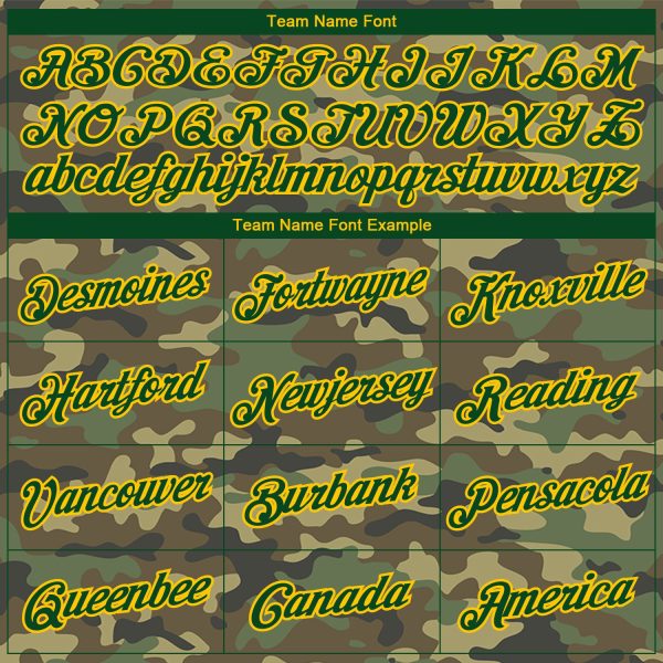Custom Camo Green-Gold Salute To Service Long Sleeve Performance T-Shirt - Image 3