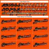 Custom Orange Vintage USA Flag-Black Performance T-Shirt - Image 3