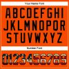 Custom Orange Vintage USA Flag-Black Performance T-Shirt - Image 4