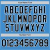 Custom Powder Blue Black-White Performance T-Shirt - Image 4