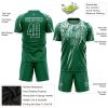 Custom Kelly Green White Sublimation Soccer Uniform Jersey - Image 3