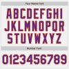 Custom White Orange Pinstripe Purple Two-Button Unisex Softball Jersey - Image 5