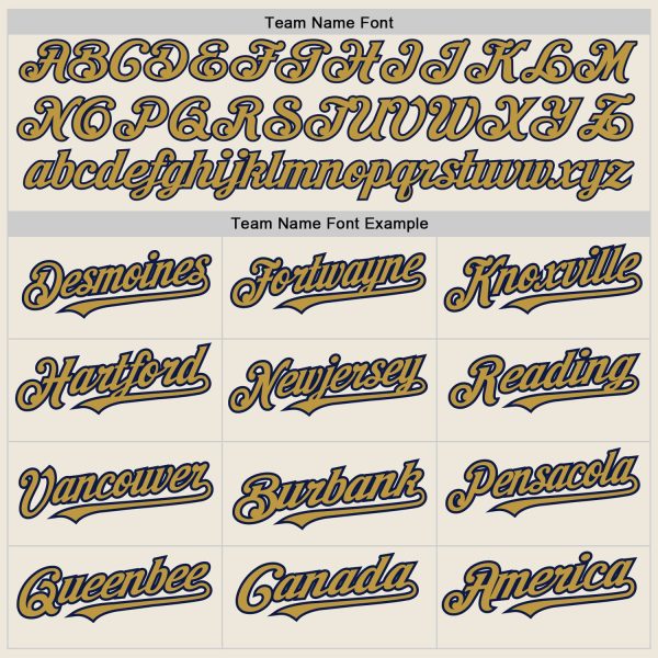 Custom Cream Navy Pinstripe Old Gold Two-Button Unisex Softball Jersey - Image 4