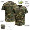 Custom Camo Olive-Black Salute To Service Two-Button Unisex Softball Jersey - Image 3