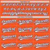 Custom Orange White-Navy Two-Button Unisex Softball Jersey - Image 4