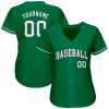 Custom Kelly Green White-Gray Authentic St. Patrick's Day Baseball Jersey - Image 2