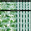 Custom Kelly Green White-Kelly Green 3D Pattern Design Tropical Palm Leaves Authentic Baseball Jersey - Image 4