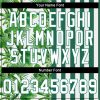 Custom Kelly Green White-Kelly Green 3D Pattern Design Tropical Palm Leaves Authentic Baseball Jersey - Image 5